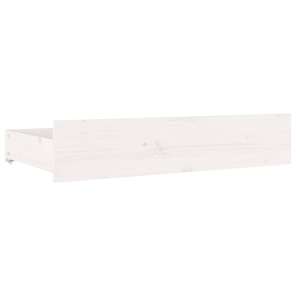 Weißes Bettgestell mit Schubladen Crisostom 150x200cm (Kingsize)