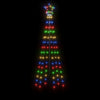 Mehrfarbiger Weihnachtsbaum mit Spitze Armiana 180cm (108 LED-Leuchten)