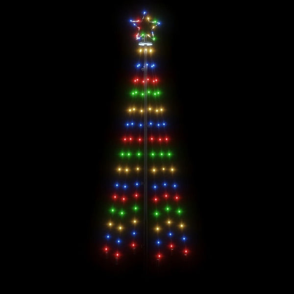 Mehrfarbiger Weihnachtsbaum mit Spitze Armiana 180cm (108 LED-Leuchten)