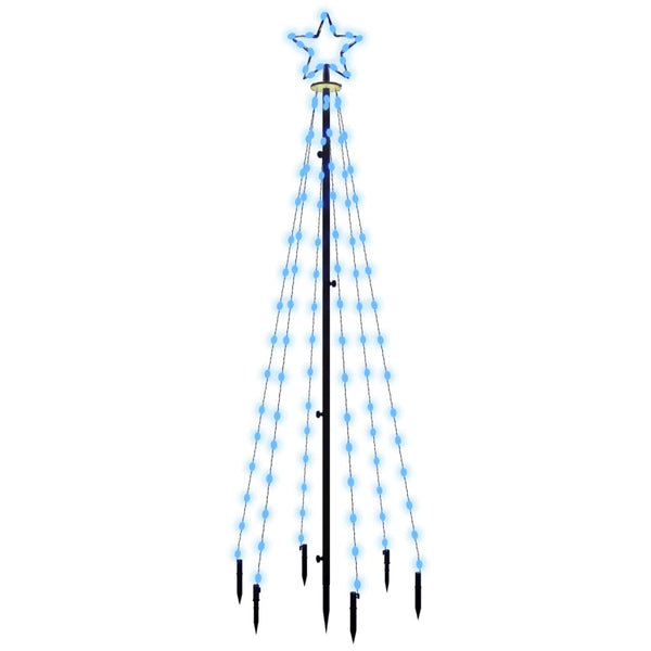 Blauer Weihnachtsbaum mit Spitze Armiana 180cm (108 LED-Lichter)