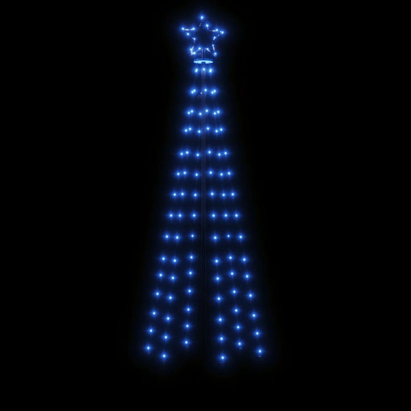 Blauer Weihnachtsbaum mit Spitze Armiana 180cm (108 LED-Lichter)