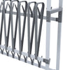 Silberner Schuhregal auf Rollen Melike 89x27x120cm