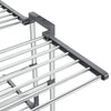 Wäscheständer Mariahne 60x70x129cm (3-stöckig, auf Rollen), silber