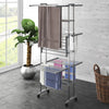 Wäscheständer Mariahne 60x70x129cm (3-stöckig, auf Rollen), silber