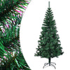 Künstlicher Weihnachtsbaum Condrea 210cm mit farbigen Spitzen (PVC), grün