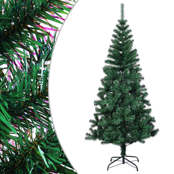 Künstlicher Weihnachtsbaum Condrea 210cm mit farbigen Spitzen (PVC), grün