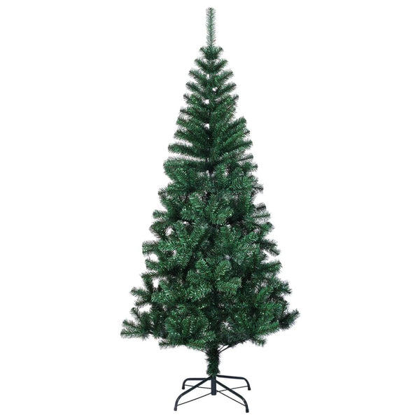 Künstlicher Weihnachtsbaum Condrea 210cm mit farbigen Spitzen (PVC), grün