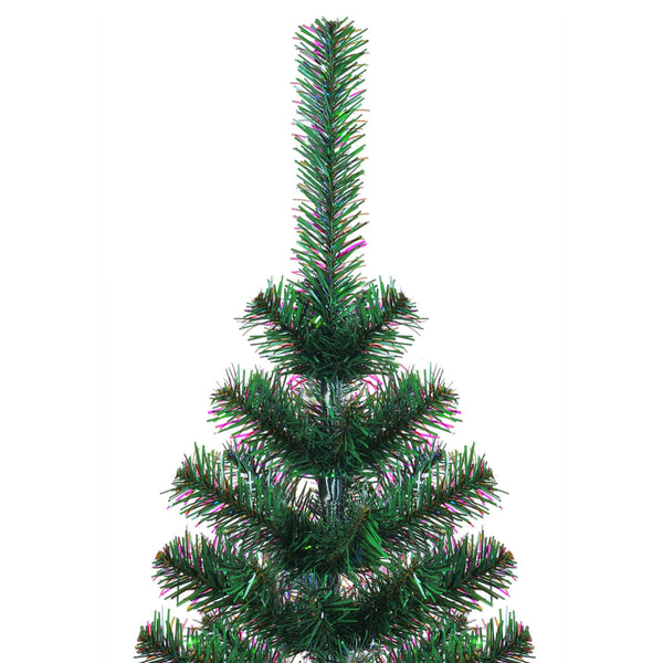Künstlicher Weihnachtsbaum Condrea 210cm mit farbigen Spitzen (PVC), grün