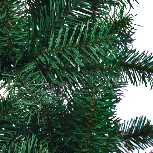 Künstlicher Weihnachtsbaum Condrea 210cm mit farbigen Spitzen (PVC), grün