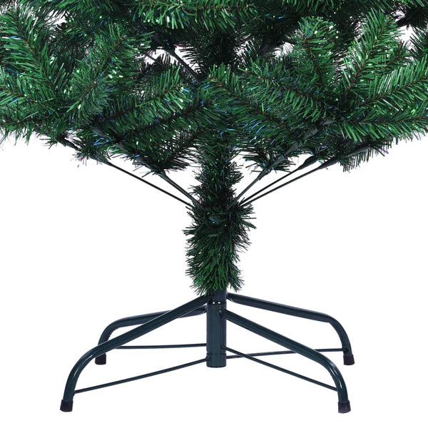 Künstlicher Weihnachtsbaum Condrea 210cm mit farbigen Spitzen (PVC), grün