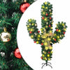 Grüner Weihnachtskaktus mit Ständer und LED-Lichtern Ghomi 180cm (PVC)