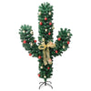 Grüner Weihnachtskaktus mit Ständer und LED-Lichtern Ghomi 180cm (PVC)
