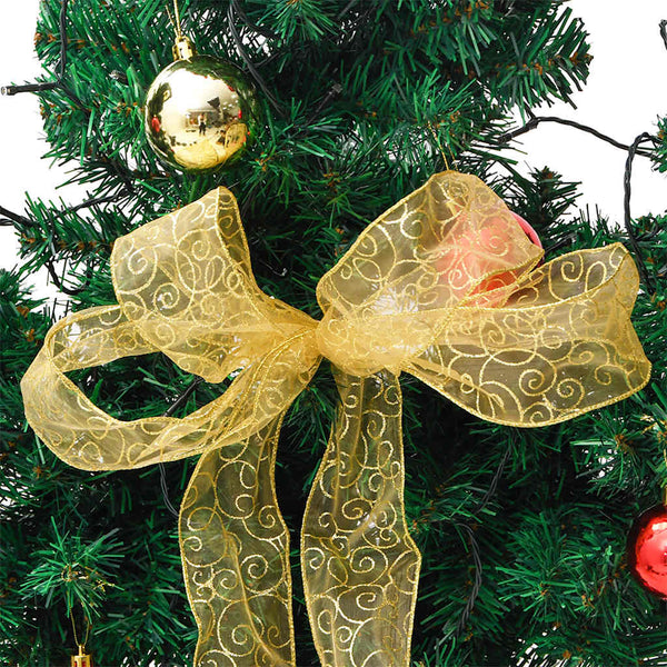 Grüner Weihnachtskaktus mit Ständer und LED-Lichtern Ghomi 180cm (PVC)