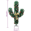 Grüner Weihnachtskaktus mit Ständer und LED-Lichtern Ghomi 180cm (PVC)