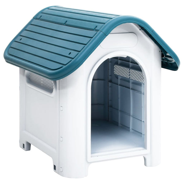 Blaue Hundehütte Franga 59x75x66cm (Polypropylen)