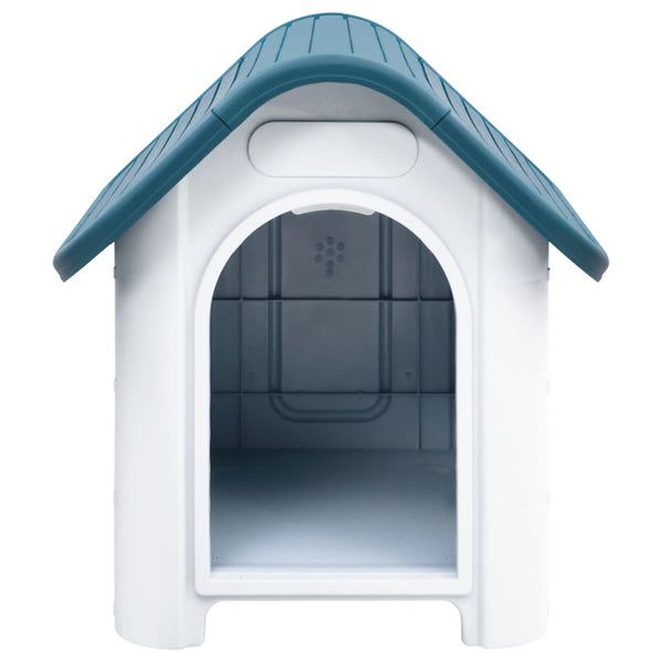 Blaue Hundehütte Franga 59x75x66cm (Polypropylen)