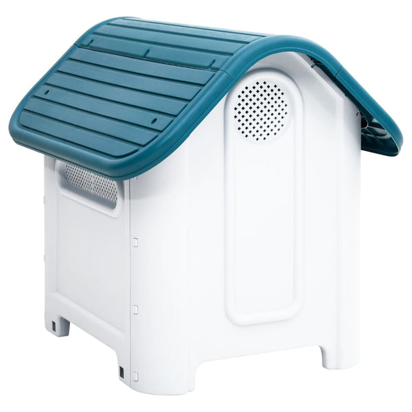 Blaue Hundehütte Franga 59x75x66cm (Polypropylen)