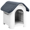 Graue Hundehütte Franga 59x75x66cm (Polypropylen)