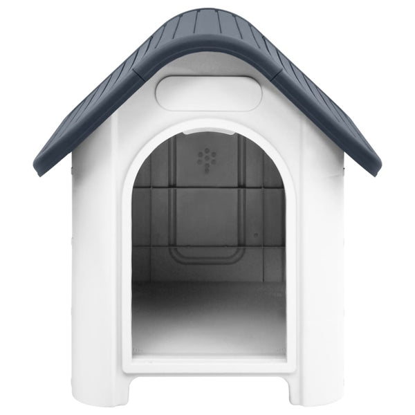 Graue Hundehütte Franga 59x75x66cm (Polypropylen)