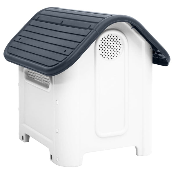 Graue Hundehütte Franga 59x75x66cm (Polypropylen)