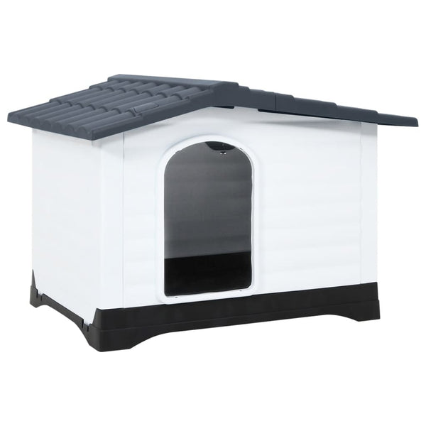 Harmaa koirankoppi Tr 90,5x68x66cm (polypropeeni)