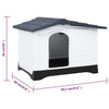 Harmaa koirankoppi Tr 90,5x68x66cm (polypropeeni)