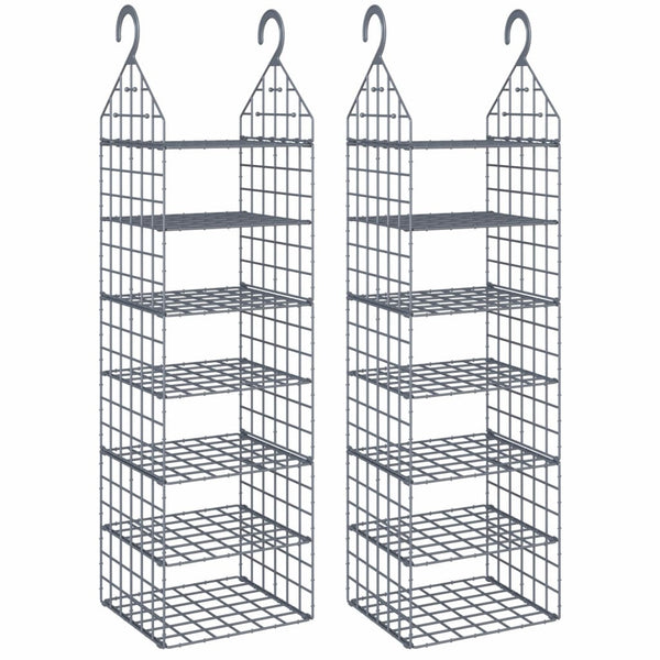 Hängeschrank-Organizer Nardin (7 Fächer, 2er-Set)