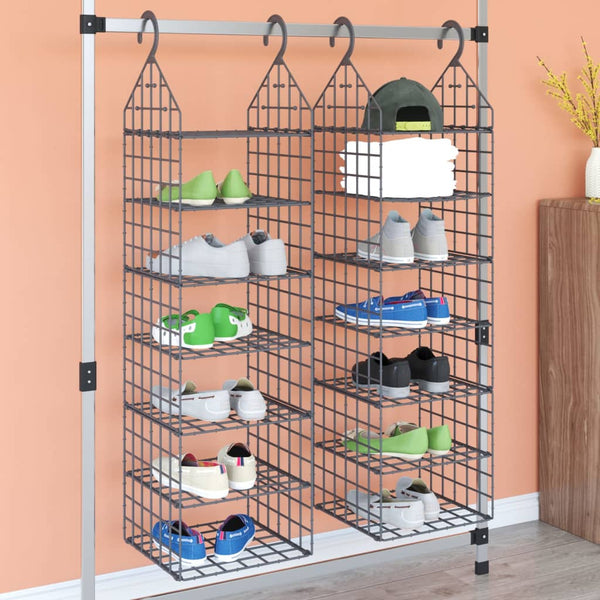 Hängeschrank-Organizer Nardin (7 Fächer, 2er-Set)