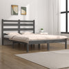 Graues Bettgestell Dimofte 200x200cm (Kiefer)