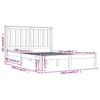 Bettrahmen Delmara 135x190cm (Doppelbett)