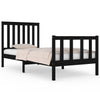 Schwarzer Bettrahmen Tricorom 75x190cm (Kiefer Small Single)