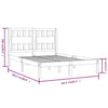 Bettgestell Glennis 160x200cm (Kiefer)