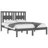 Graues Bettgestell Glennis 200x200cm (Kiefer)