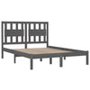 Graues Bettgestell Glennis 200x200cm (Kiefer)
