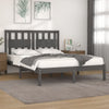 Graues Bettgestell Glennis 200x200cm (Kiefer)