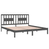 Graues Bettgestell Gherontie 200x200cm (Kiefer)