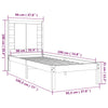 Bettgestell Codru 90x190cm (Holz Einzel)