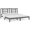 Graues Bettgestell Getina 200x200cm (Kiefer)