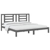 Graues Bettgestell Getina 200x200cm (Kiefer)