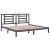 Graues Bettgestell Getina 200x200cm (Kiefer)