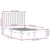 Bettrahmen Ifteme 120x190cm (Holz, Small Double)