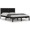 Schwarzes Bettgestell Ifteme 200x200cm (Kiefer)