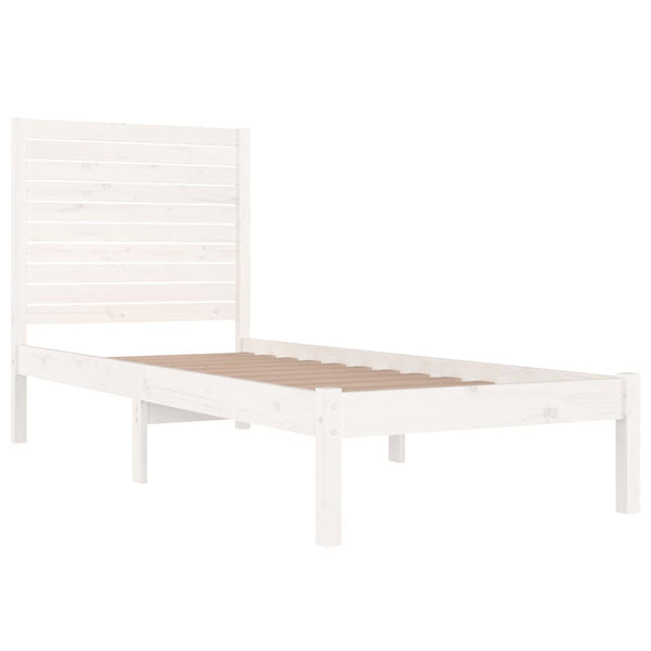 Bettgestell Essence weiß 75x190cm (Holz Einzelbett)
