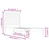 Bettgestell Essence weiß 75x190cm (Holz Einzelbett)