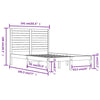 Schwarzes Bettgestell Essence 135x190cm (Doppelbett)