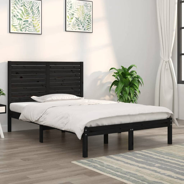 Schwarzes Bettgestell Essence 135x190cm (Doppelbett)