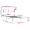 Bettrahmen Aurama 140x190cm (Holz)