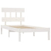 Weißes Bettgestell Aurama 100x200cm (Holz)