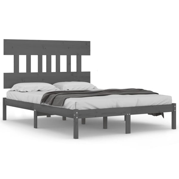 Bettrahmen Aurama 200x200cm (Holz) Grau
