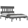 Bettrahmen Aurama 200x200cm (Holz) Grau